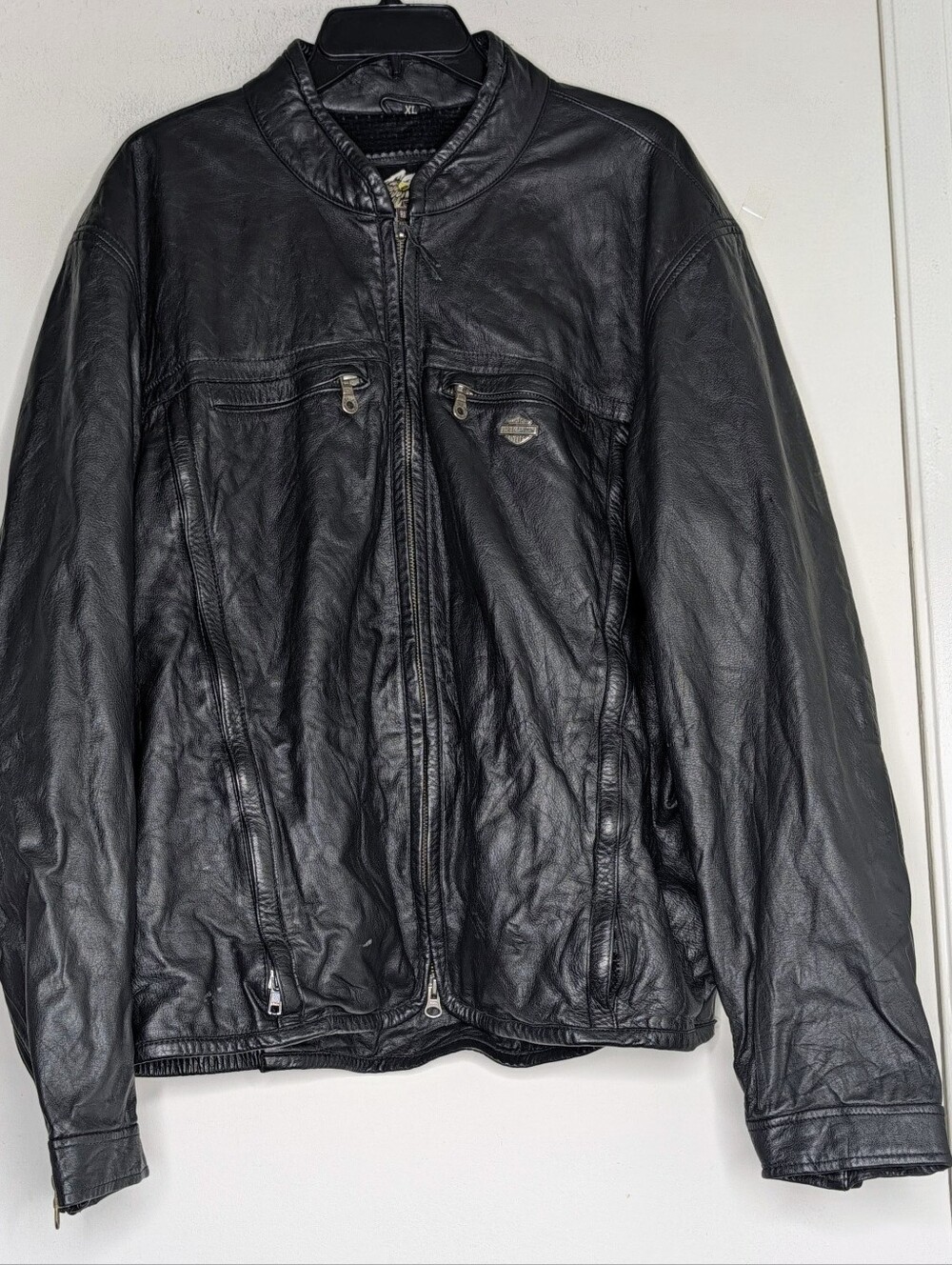Harley Davidson Leather Vented Springtime Riding Jacket size XL